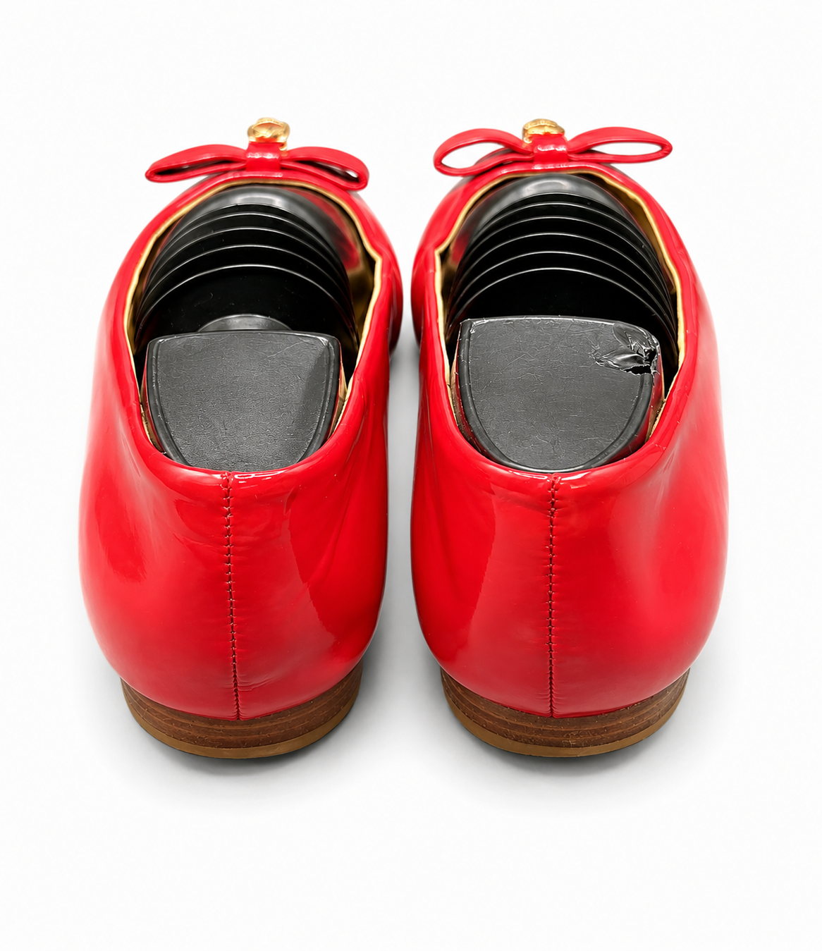 Tod's red patent leather ballet flat