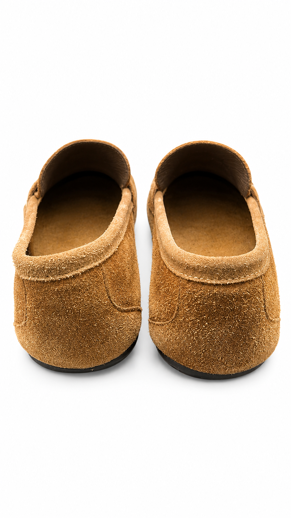 Massiumo Dutti camel suede penny loafer