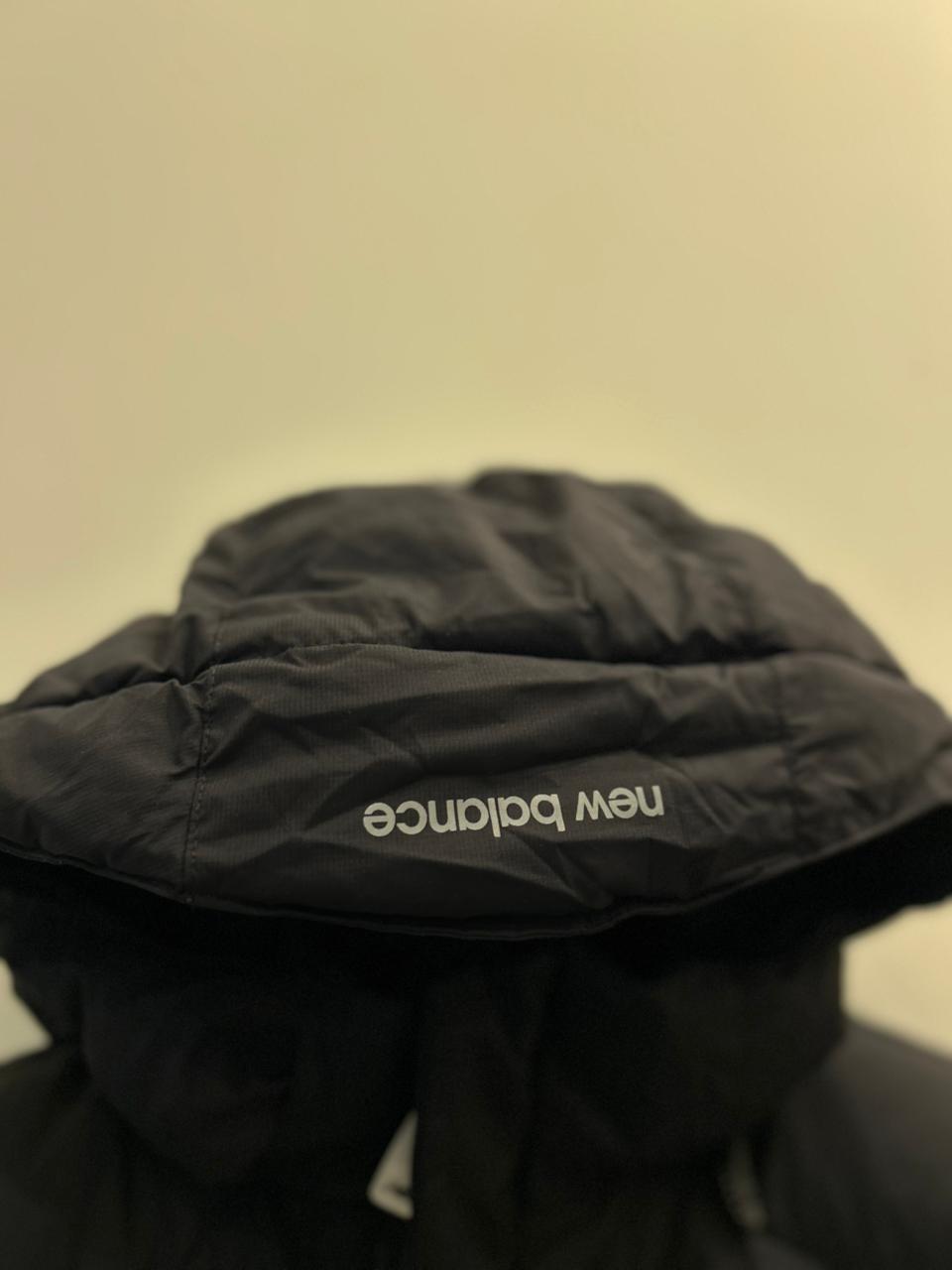 New Balance Black Puffer Jacket with Hood
