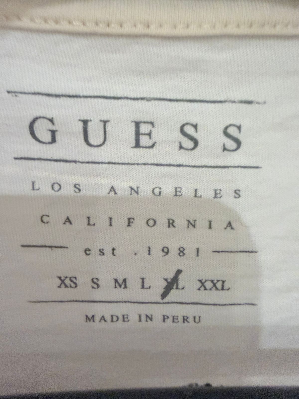 Guess White Graphic Tee