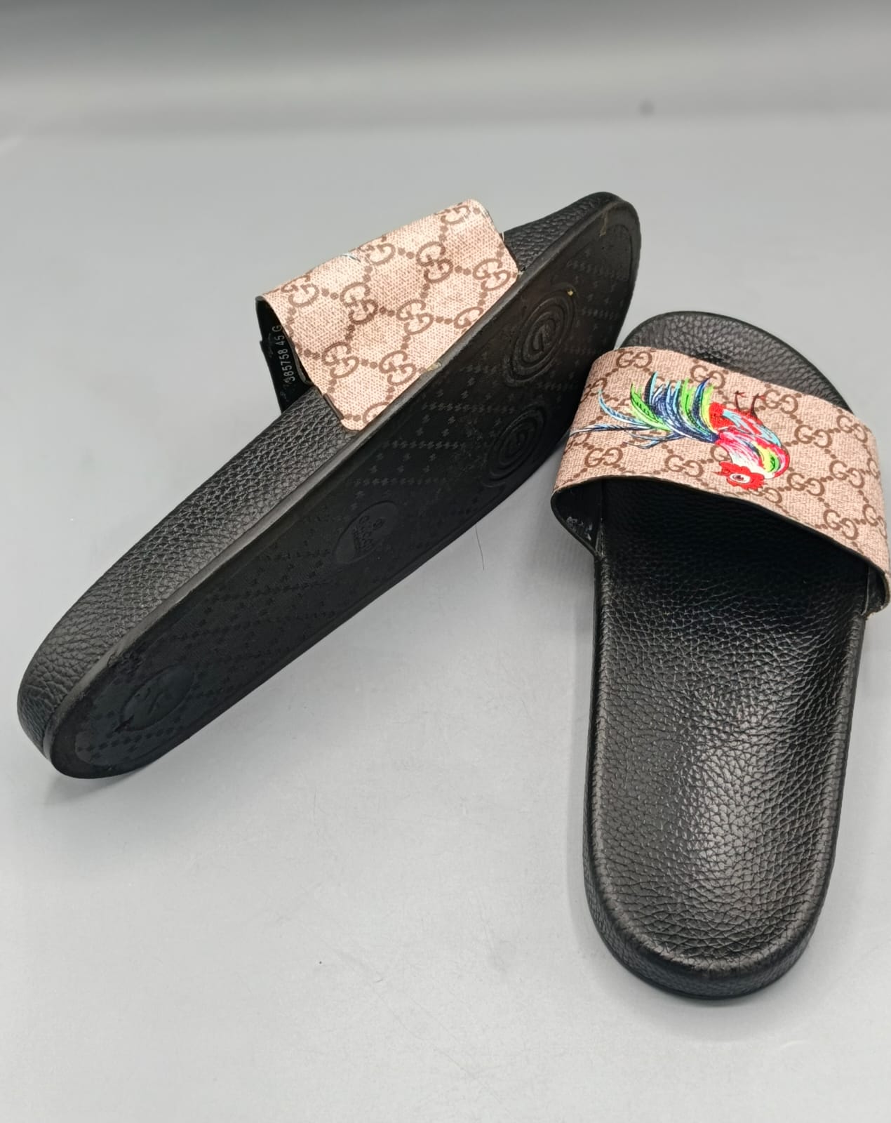Gucci Tian Flora Bird Slides