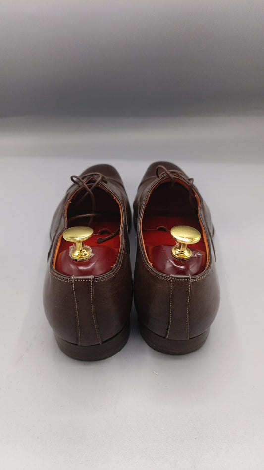 Santoni Men’s Leather Cap-Toe Oxford Shoes