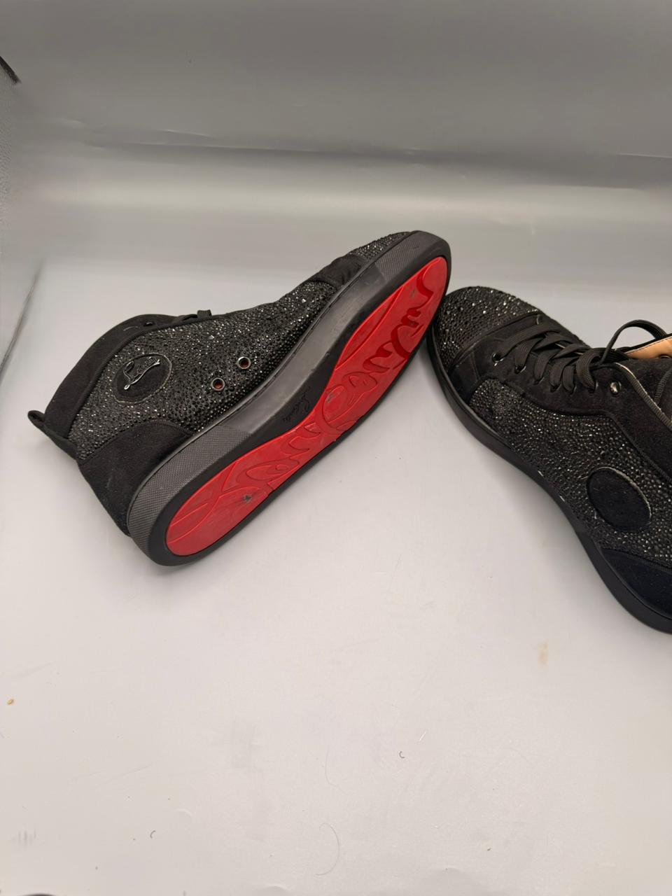 Christian Louboutin Louis Strass High-Top Sneakers