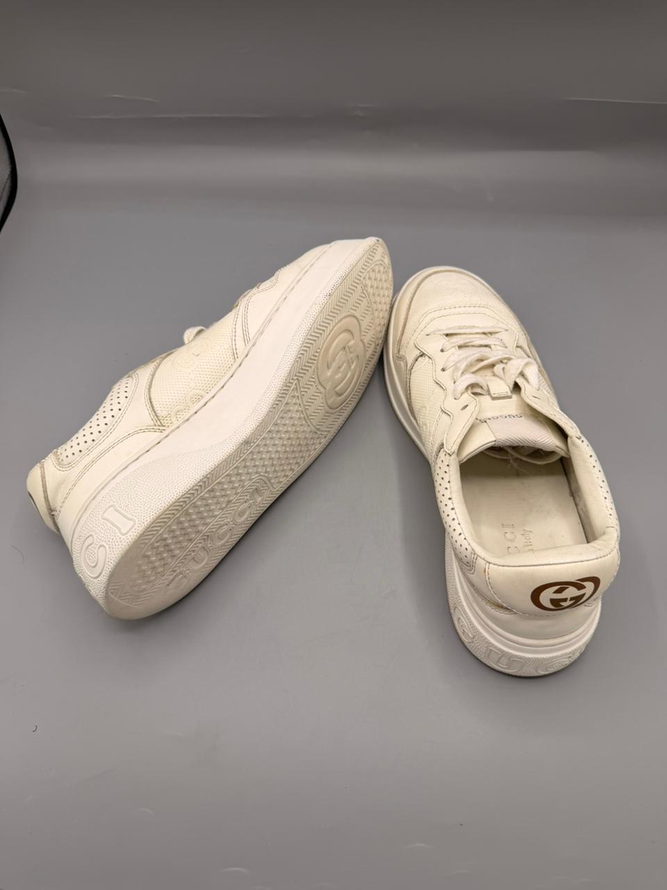 Gucci GG Embossed Low-Top Leather Sneakers