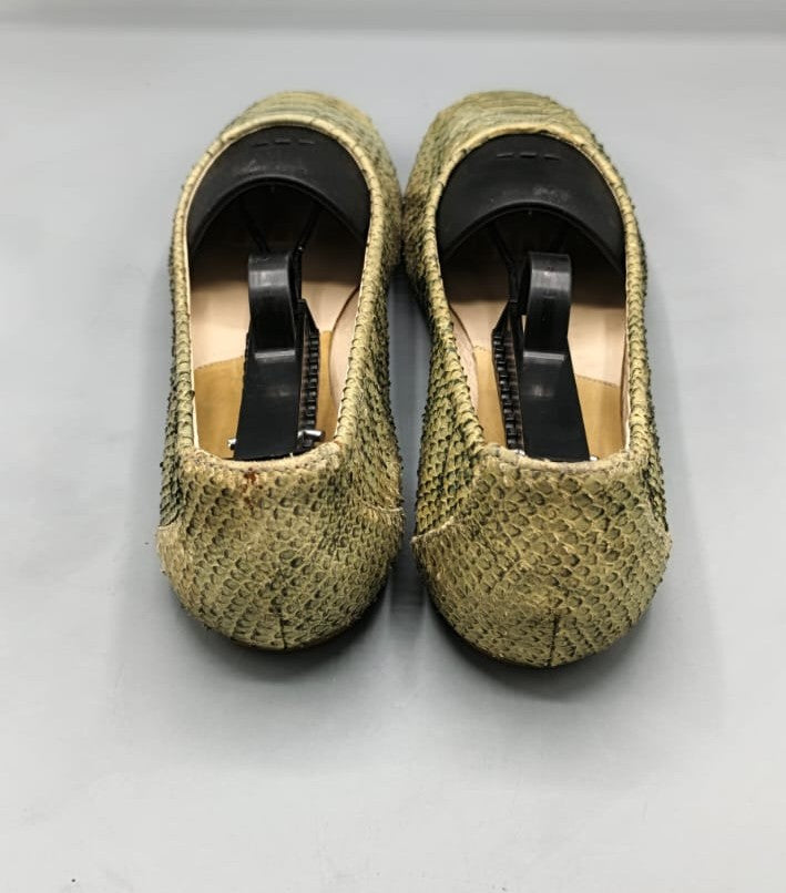 Dior Textured Ballet Flats with Black Toe Cap