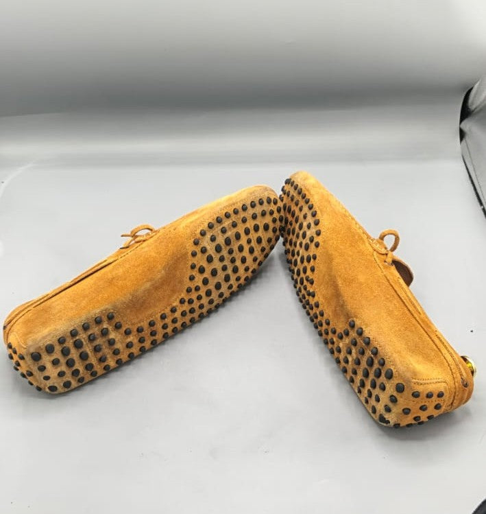 Tod’s Brown Suede Driver Loafers