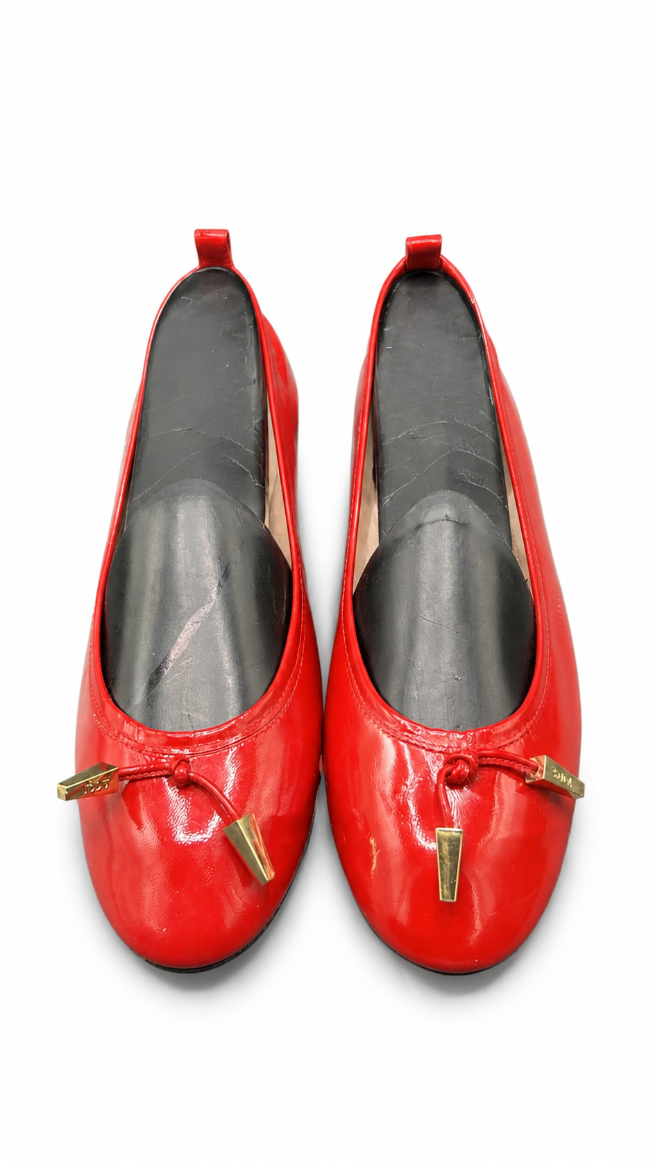 Tod's red patent leather ballet flat