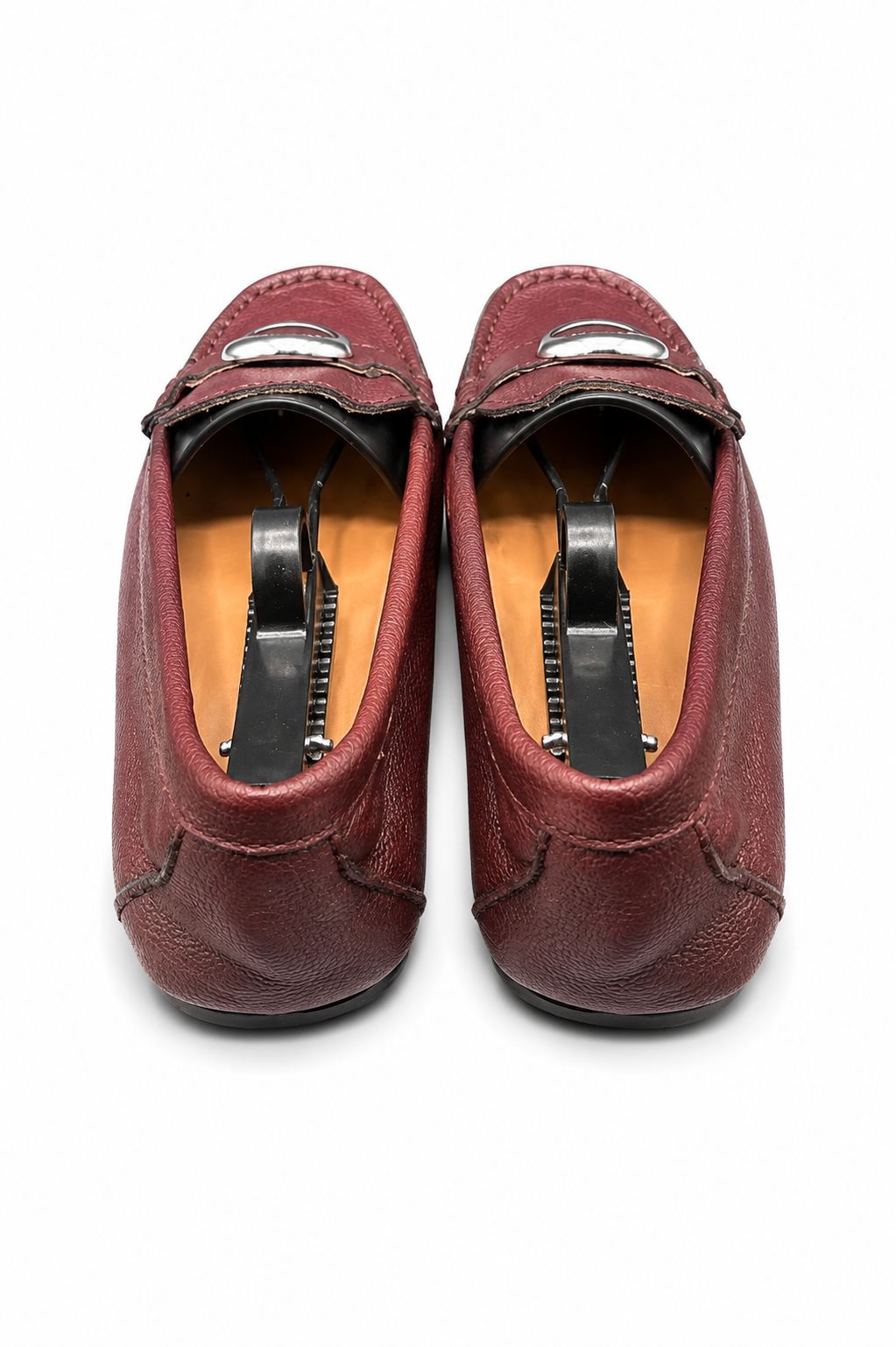Calvin Klein burgundy leather driving loafer