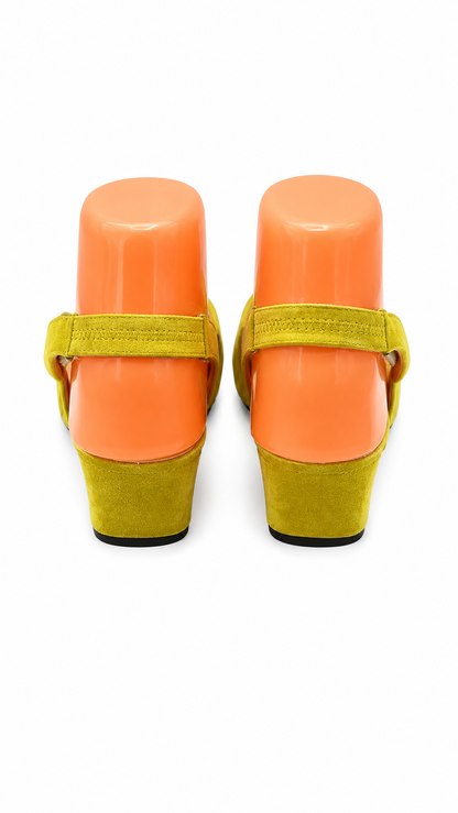 Salvatore Ferragamo suede slide mule