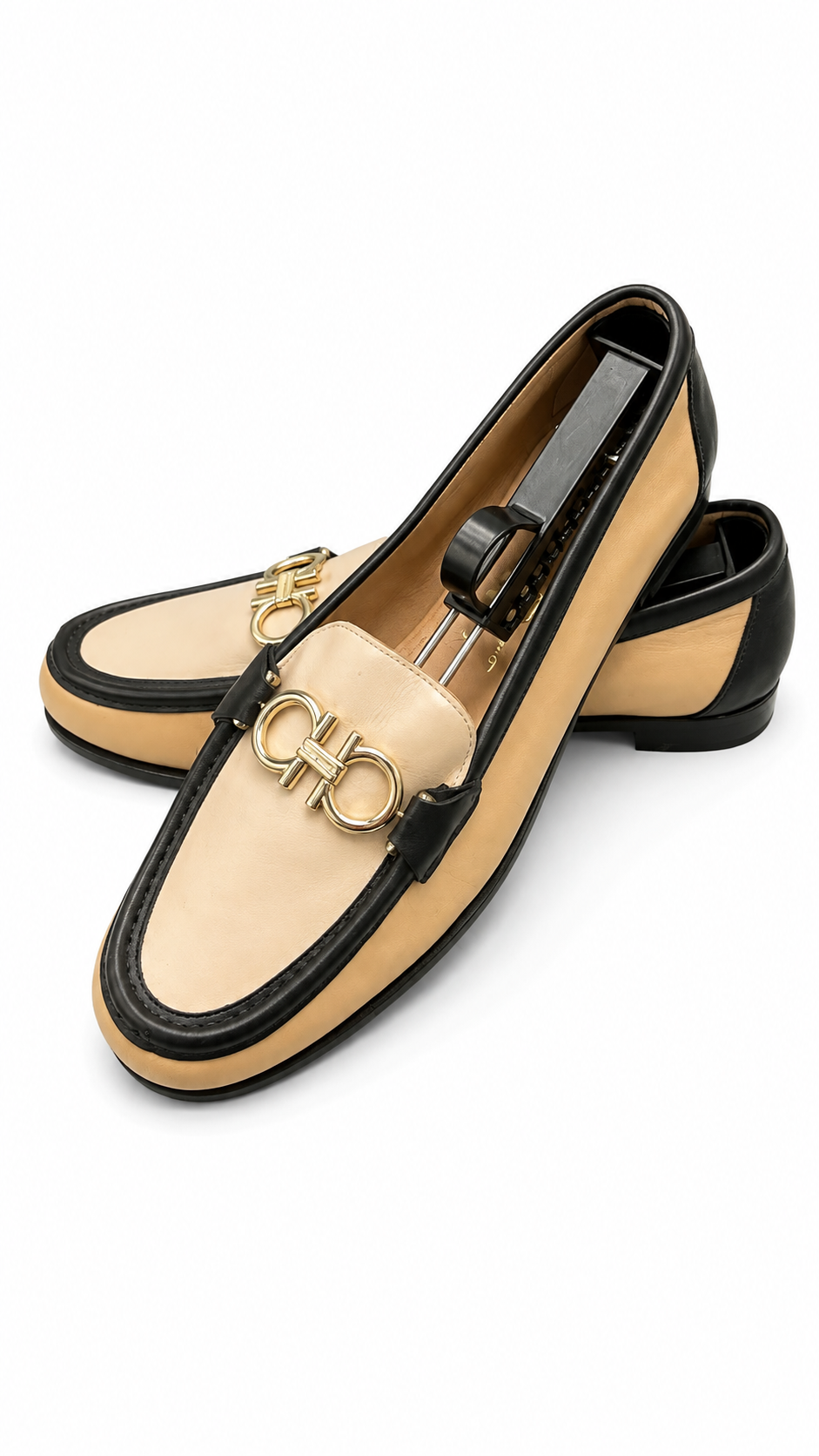 Salvatore Ferragamo tri-tone Gancini loafer