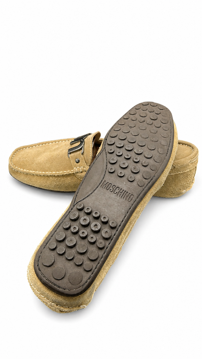 Moschino Moschino suede driving loafer
