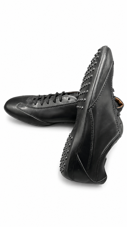 Tod's black leather sneaker