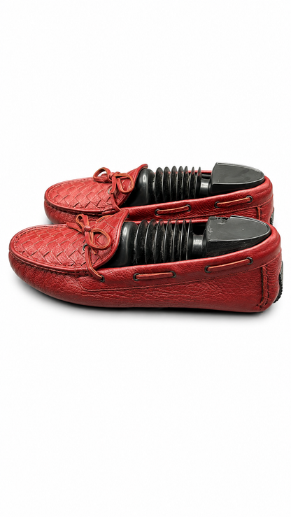 Bottega Veneta woven driving loafers