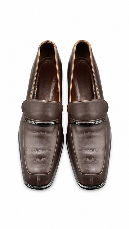 Bally Brown leather formal loafer