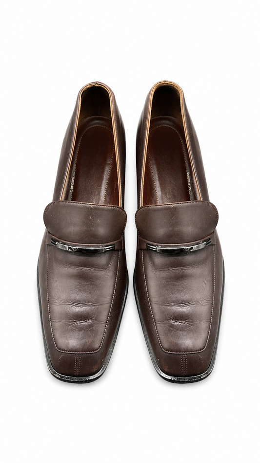 Bally Brown leather formal loafer