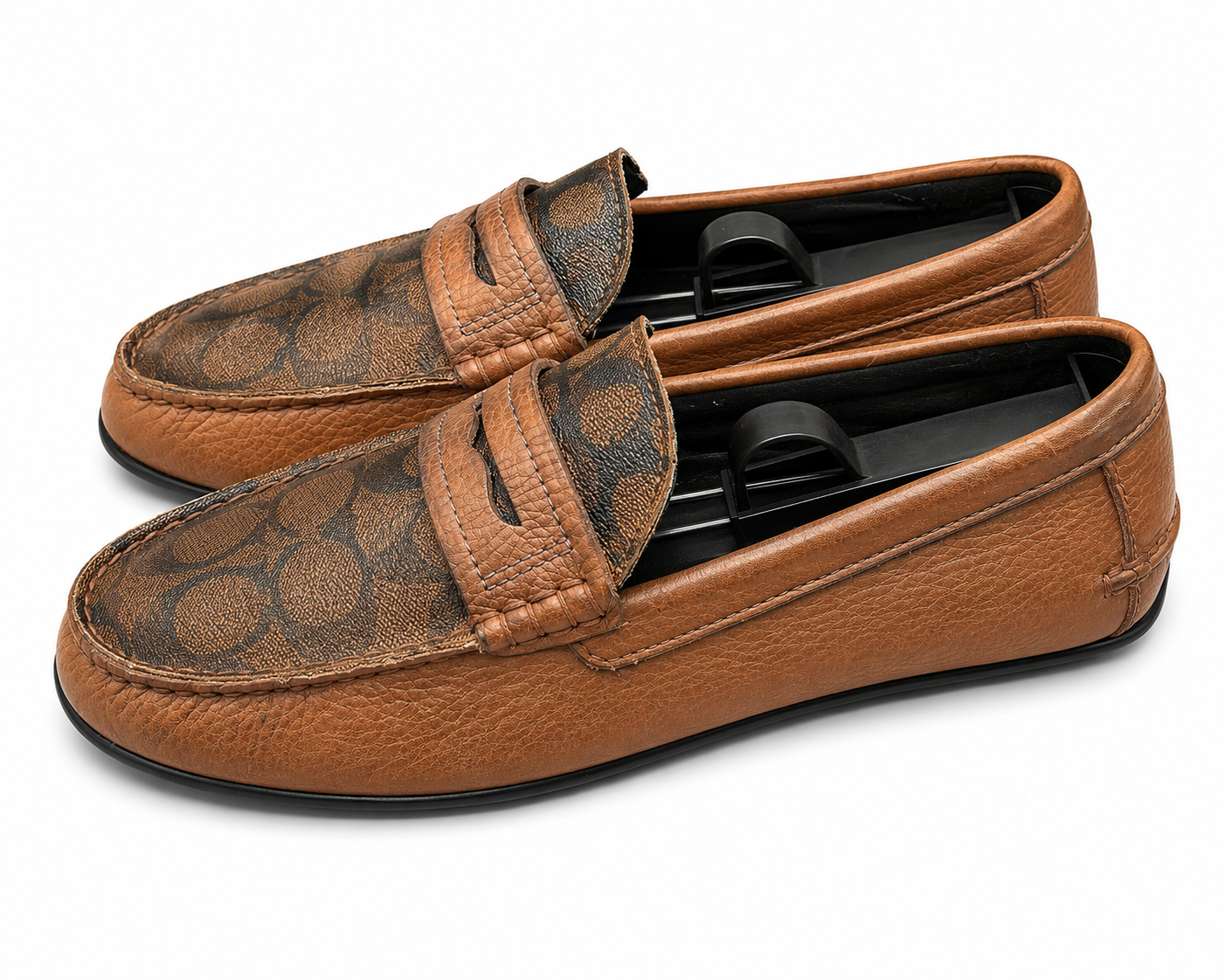 Coach signature-canvas penny loafer