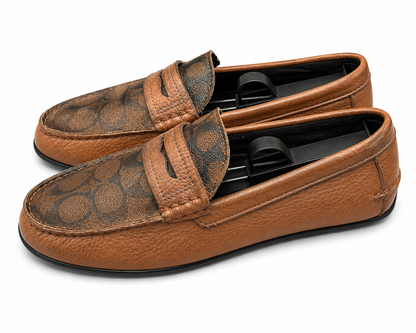 Coach signature-canvas penny loafer