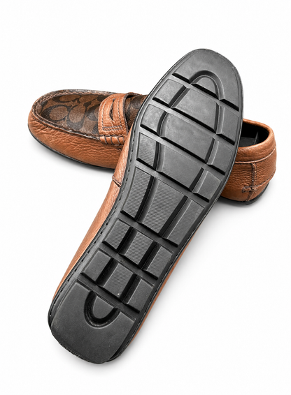 Coach signature-canvas penny loafer