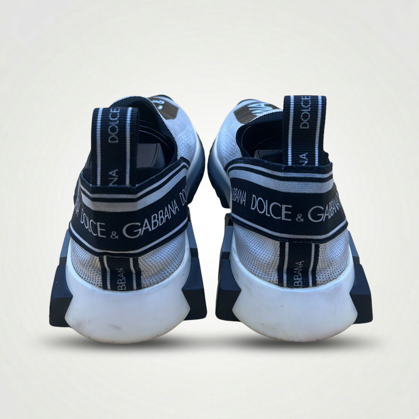 Dolce & Gabbana White Slip-On Sneakers