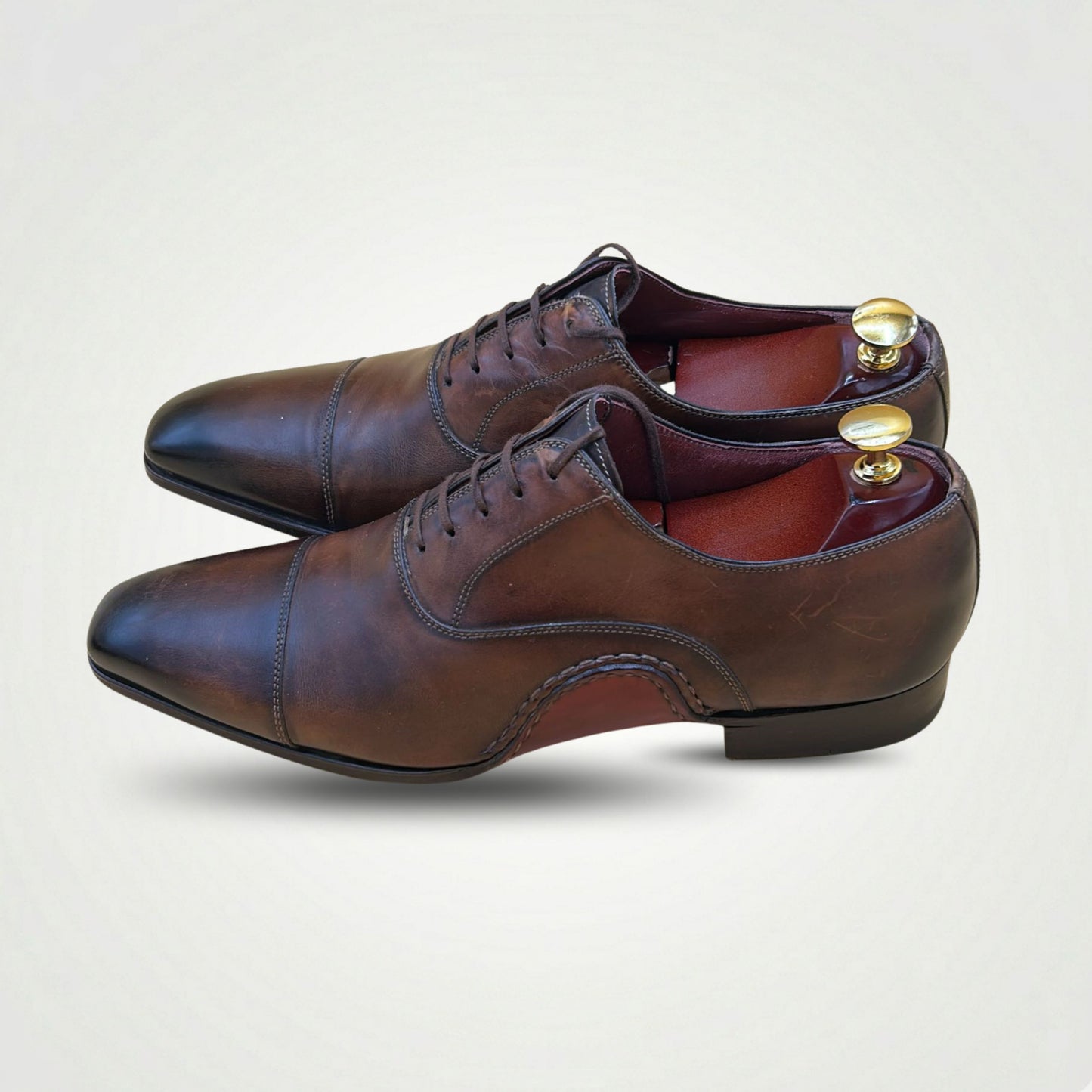 Magnanni Men’s Premium Brown Leather Oxford Shoes