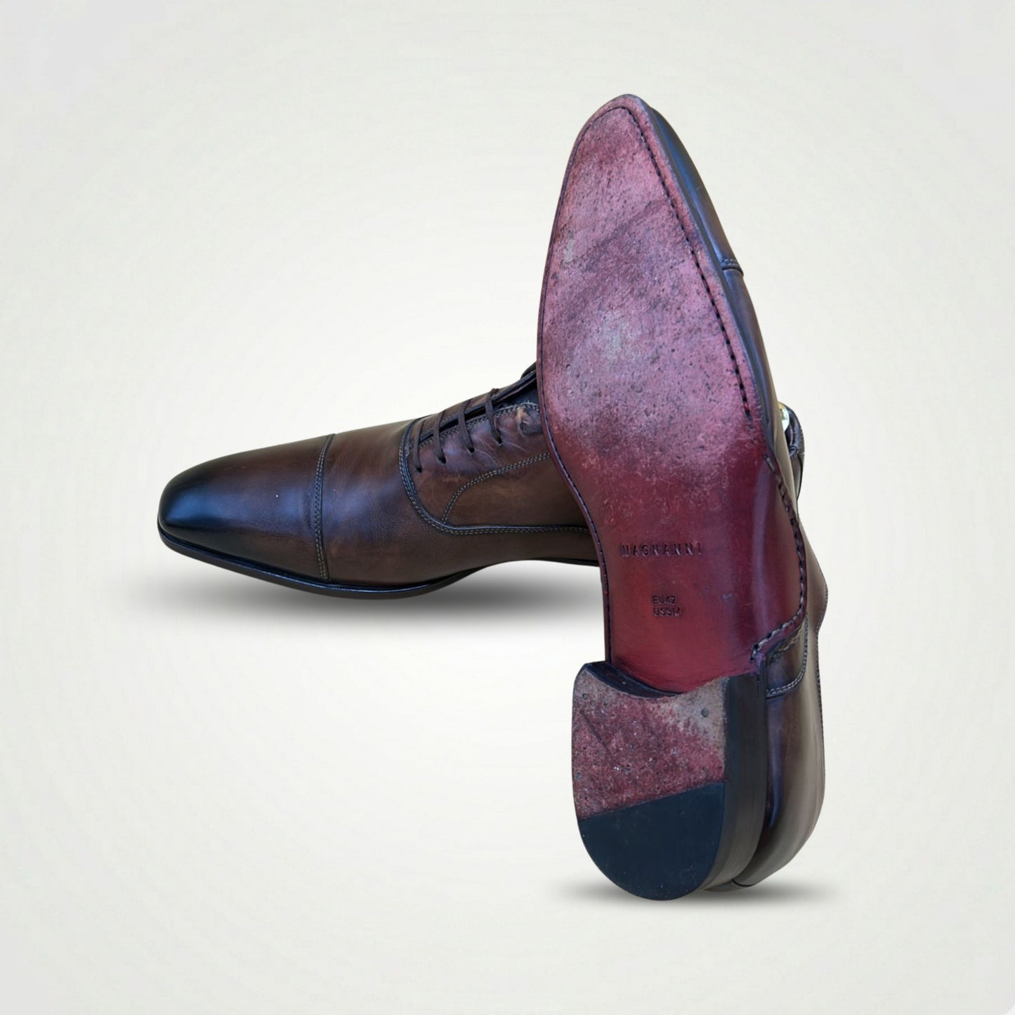 Magnanni Men’s Premium Brown Leather Oxford Shoes