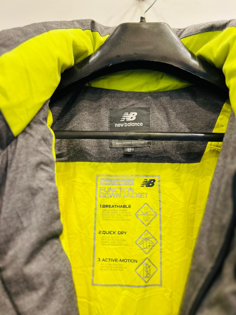 New Balance Grey Puffer Jacket