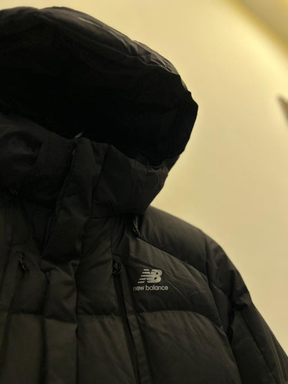 New Balance Black Puffer Jacket with Hood