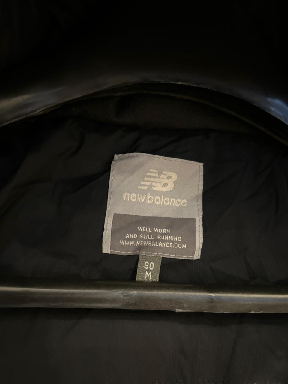 New Balance Black Puffer Jacket with Hood