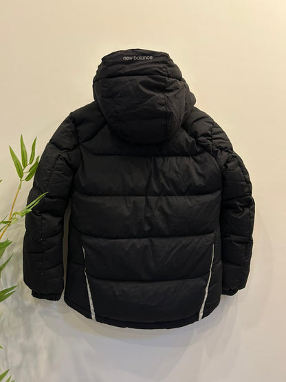 New Balance Black Puffer Jacket with Hood
