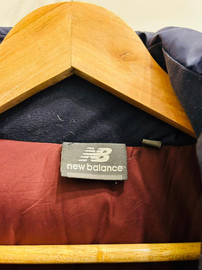 New Balance two-tone navy and blue puffer jacket