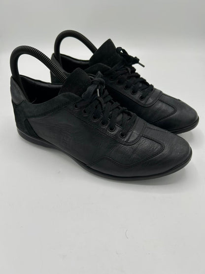 Tommy Hilfiger Black Leather Sneakers