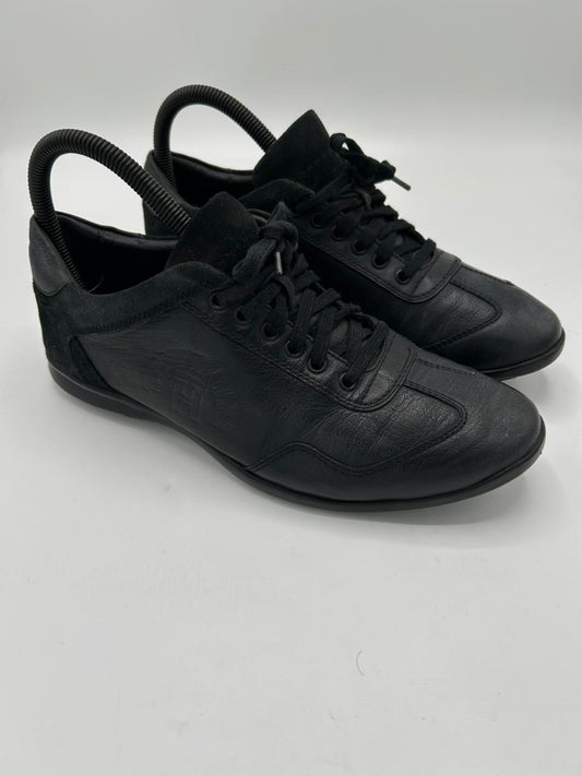 Tommy Hilfiger Black Leather Sneakers