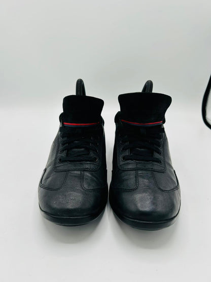 Tommy Hilfiger Black Leather Sneakers