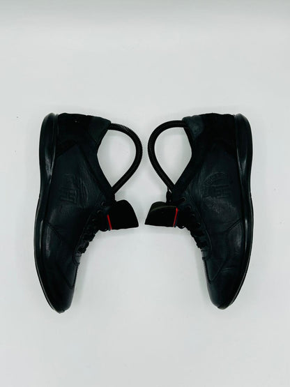 Tommy Hilfiger Black Leather Sneakers