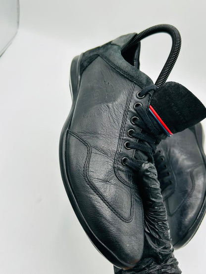 Tommy Hilfiger Black Leather Sneakers