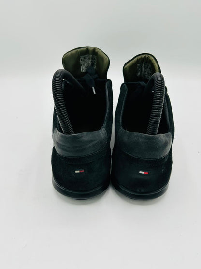 Tommy Hilfiger Black Leather Sneakers
