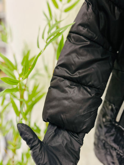 Michael Kors Girls Faux Fur Trim Hooded Puffer Jacket