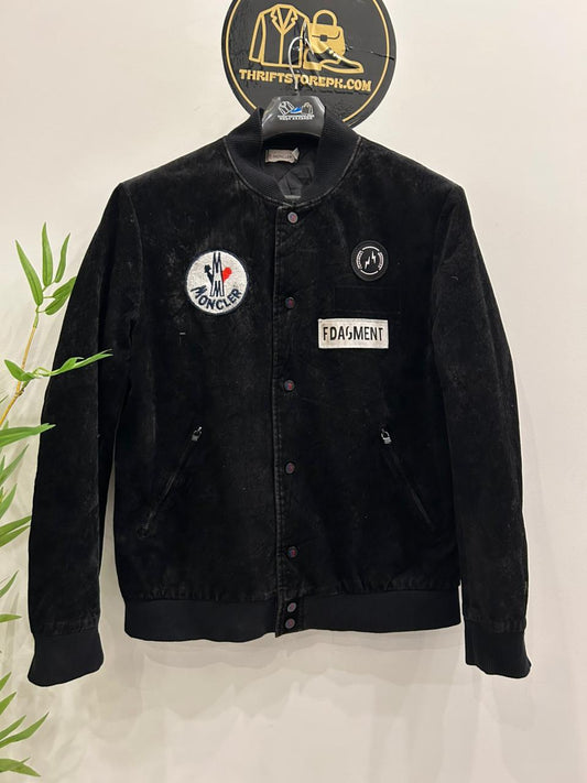 Moncler Genius 7 Fragment Hiroshi Fujiwara Sven appliquéd corduroy down bomber jacket