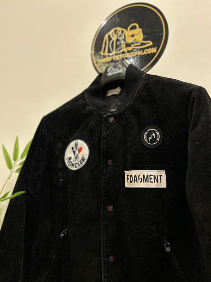 Moncler Genius 7 Fragment Hiroshi Fujiwara Sven appliquéd corduroy down bomber jacket