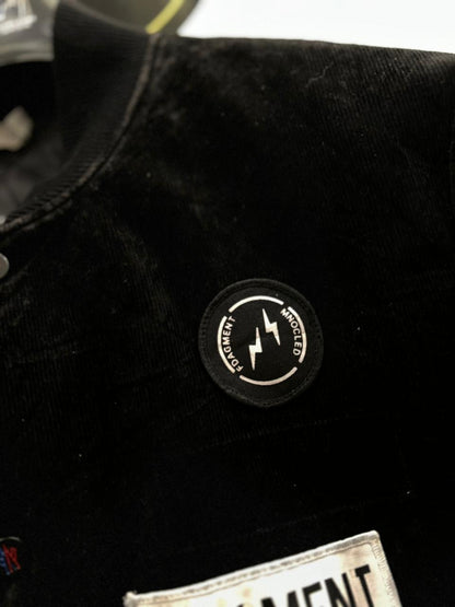 Moncler Genius 7 Fragment Hiroshi Fujiwara Sven appliquéd corduroy down bomber jacket