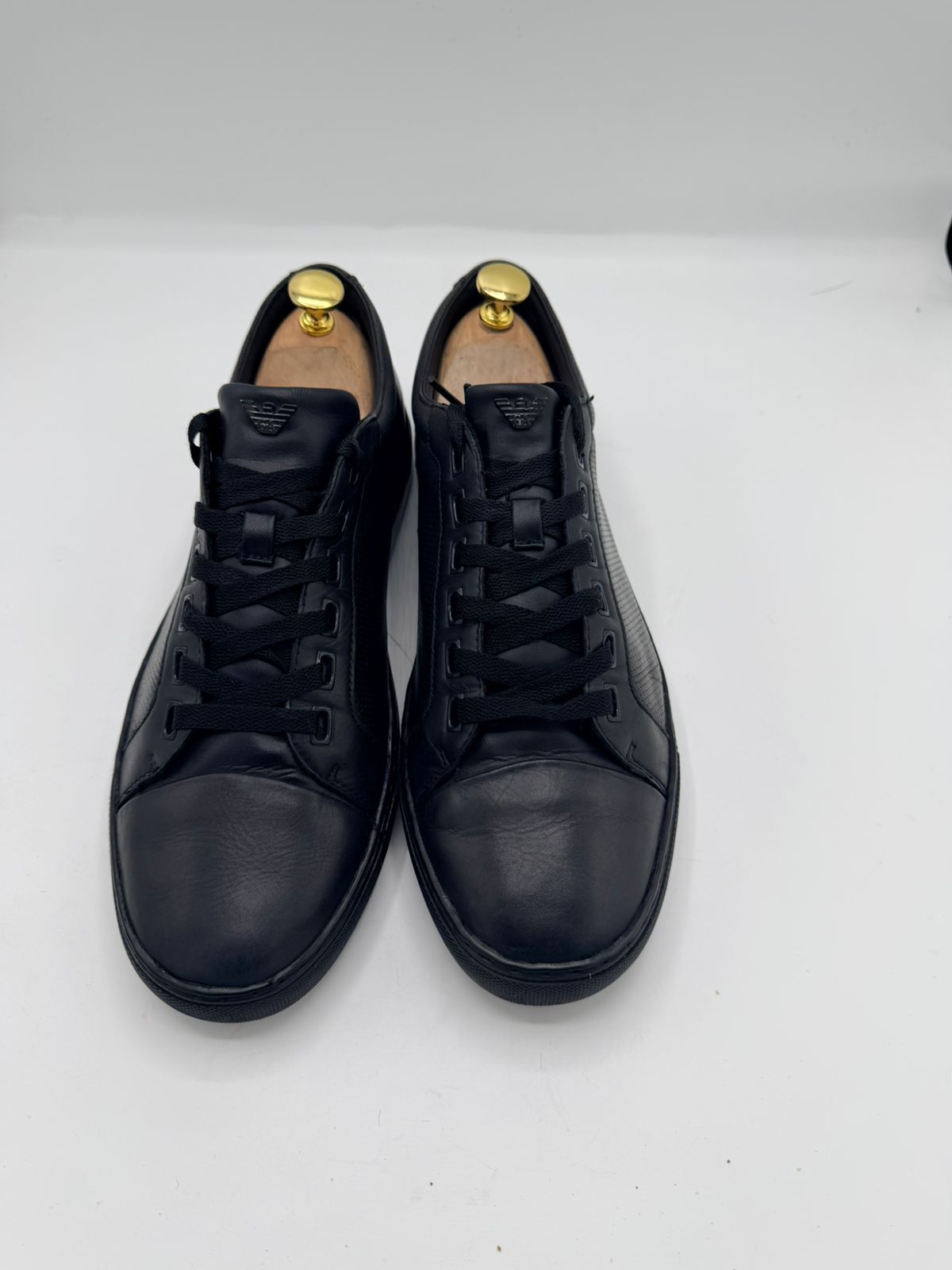 Emporio Armani Low-Top Logo-Print Sneakers