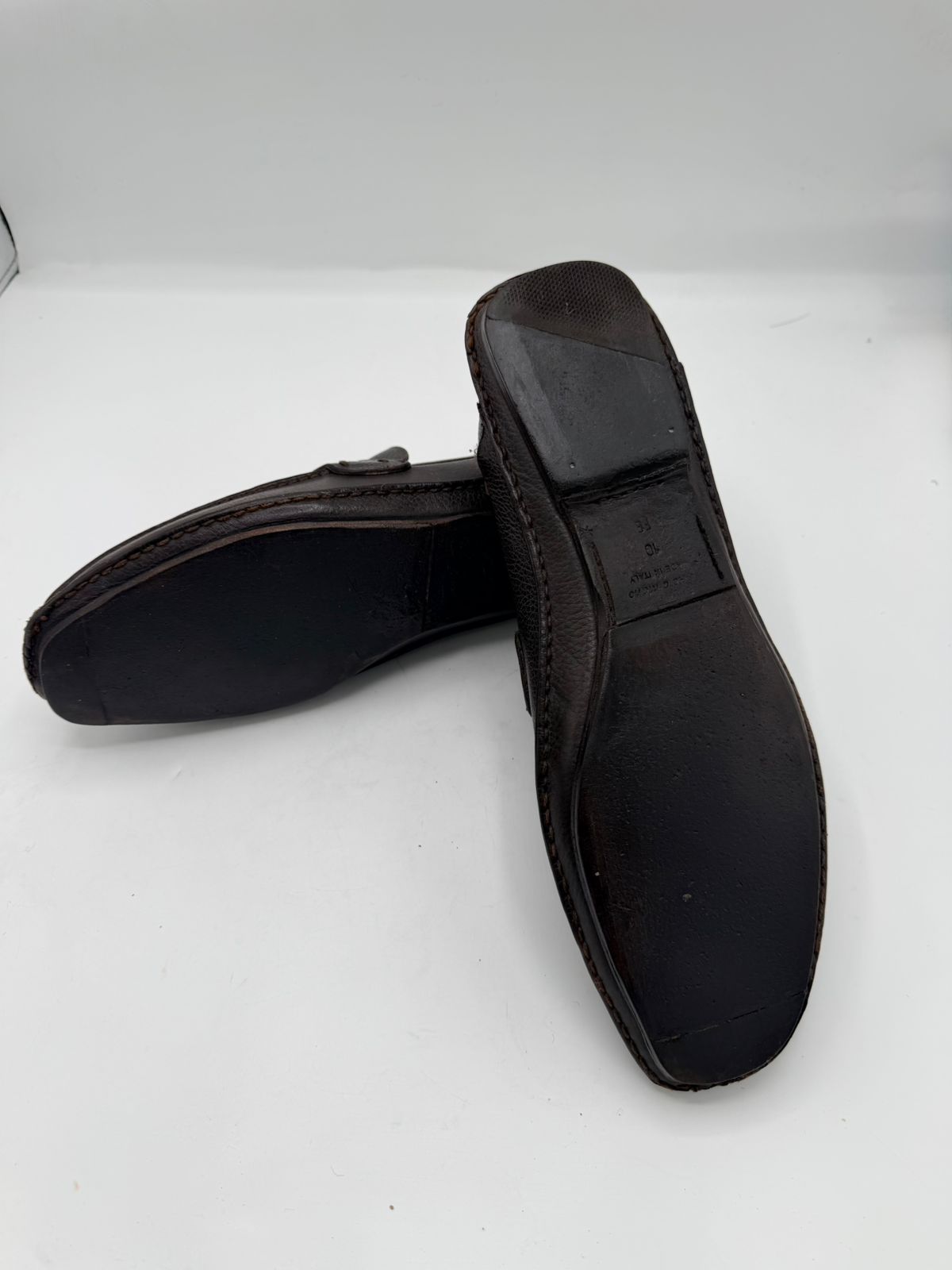 Zegna Black Pebbled Leather Loafers (TSPK 0007)