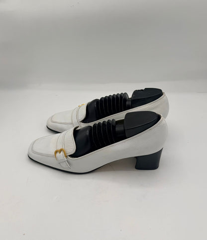 Bally Bellezza White Leather Loafers