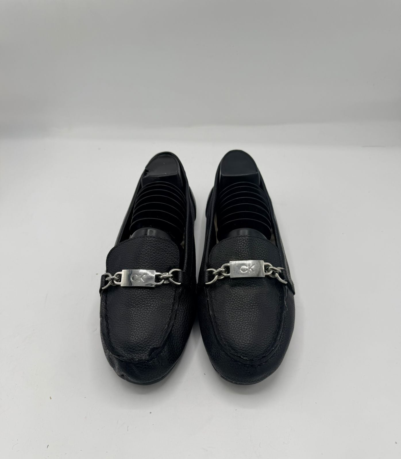 Calvin Klein Black Loafers with Logo Plaque (TSPK 0001)
