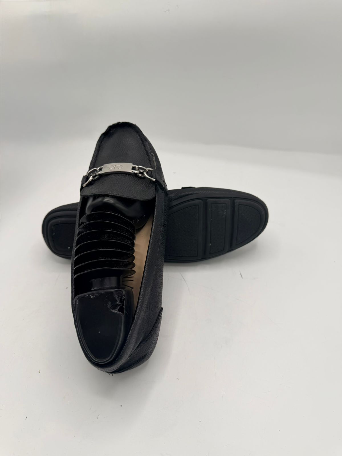 Calvin Klein Black Loafers with Logo Plaque (TSPK 0001)