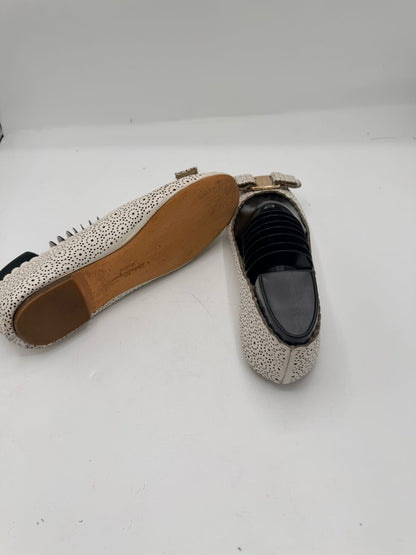 Salvatore Ferragamo Vara Ribbon Cutwork Ballet Flats