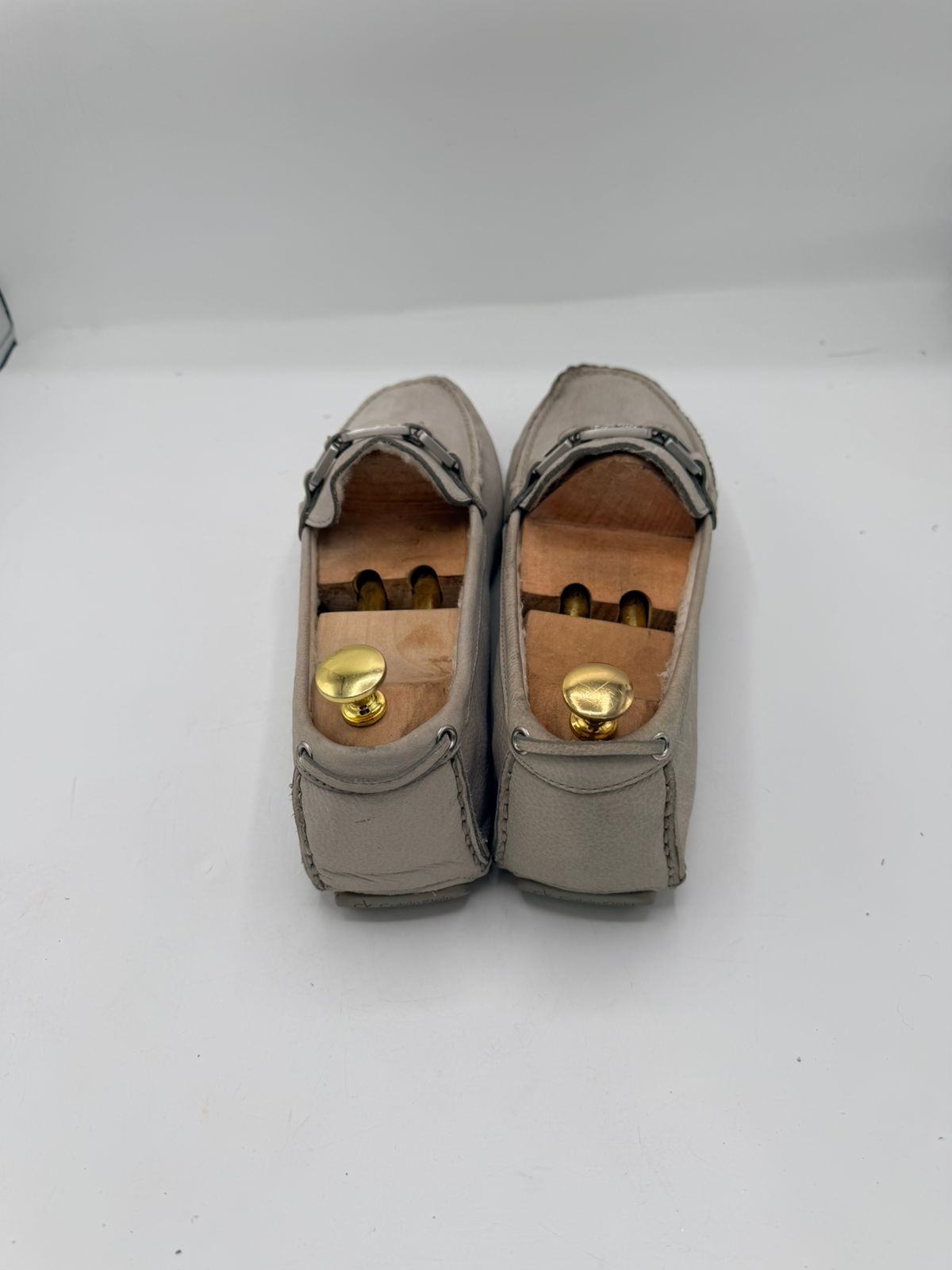 Calvin Klein Men’s Slip-On Loafers with Metal Accent