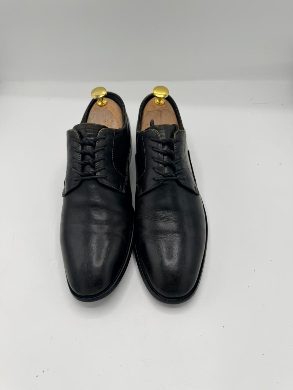 Louis Vuitton Black Leather Derby Shoes (TSPK 0011)