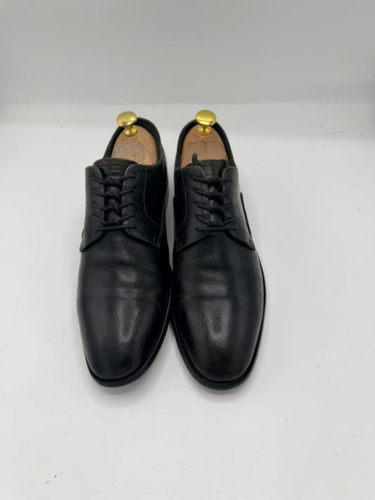 Louis Vuitton Black Leather Derby Shoes