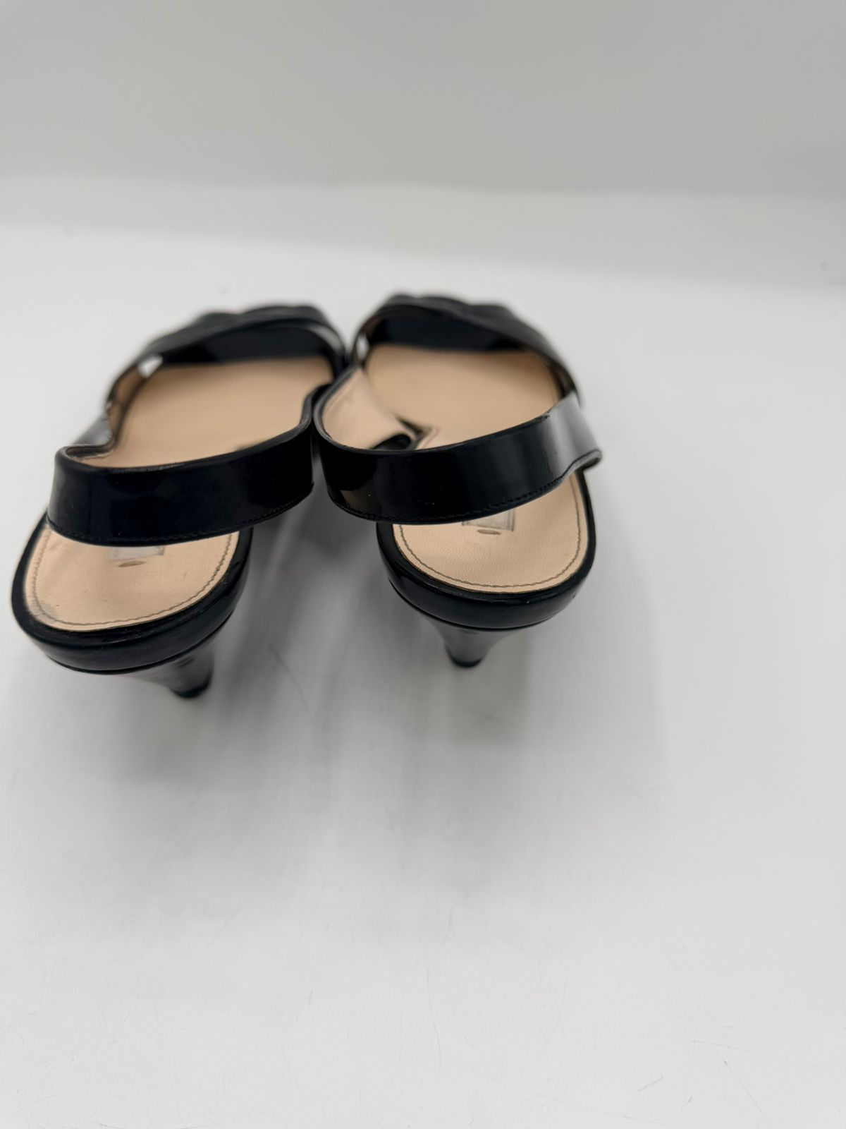 Prada Patent Leather Slingback Sandals